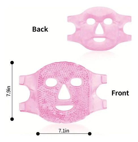 Mascarilla Facial De Gel Reutilizable Frío/calor Anti-ojeras - Imagen 2