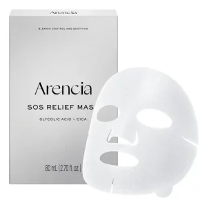 Arencia Sos Relief Mask Facial Para Poros Ácido Glicólico