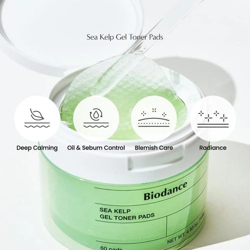 Biodance Sea Kelp Gel Tonico Pads Piel - 60pads, Piel Fresca - Imagen 3