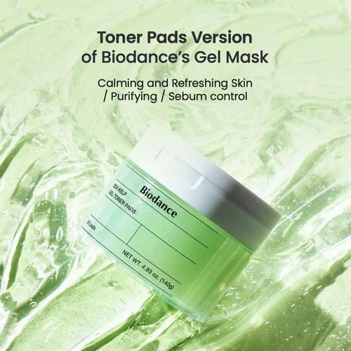 Biodance Sea Kelp Gel Tonico Pads Piel - 60pads, Piel Fresca - Imagen 8