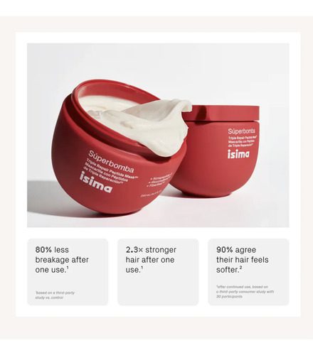 Isima Mascarilla Capilar Súperbomba Triple Repair Peptide - Imagen 3