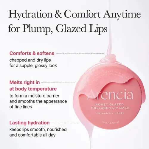 Arencia Honey Glazed Collagen Tratamiento Lip Labial Mask - Imagen 4