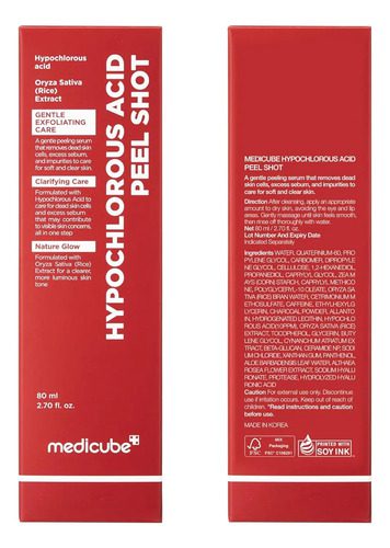 Medicube Hypochlorous Acid Rice Peel Shot Exfoliante Facial - Imagen 5