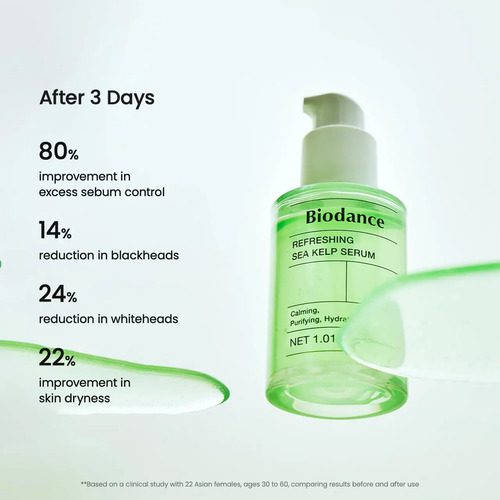 Biodance Refreshing Sea Kelp Serum, Oil Sebum Control - 30ml - Imagen 4