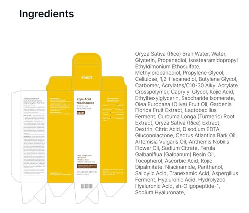 Sungboon Editor Kojic Acid Niacinamide Brightening Rice Peel - Imagen 2