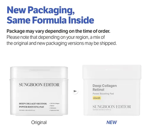 Sungboon Editor Tonico Deep Collagen Retinol Boosting Pads - Imagen 3