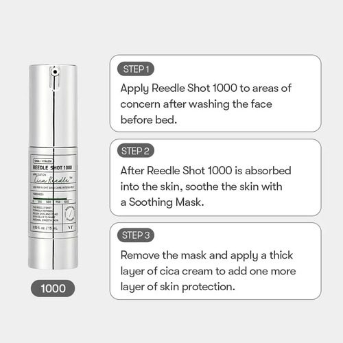 Vtcosmetics Reedle Shot 1000 Renovación Celular Cica Reedle - Imagen 5