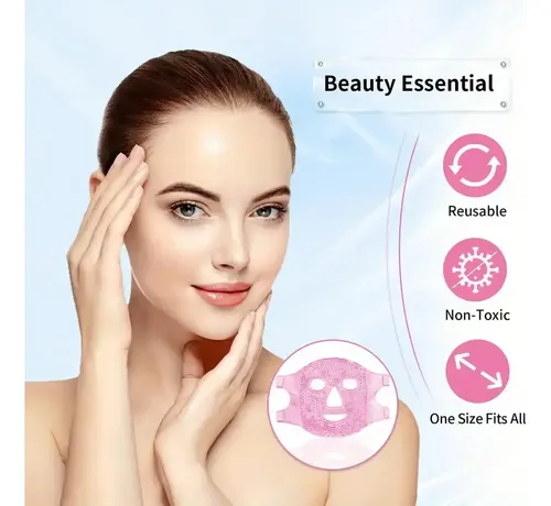 Mascarilla Facial De Gel Reutilizable Frío/calor Anti-ojeras - Imagen 4
