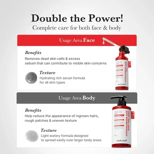 Medicube Hypochlorous Acid Rice Peel Shot Exfoliante Facial - Imagen 4