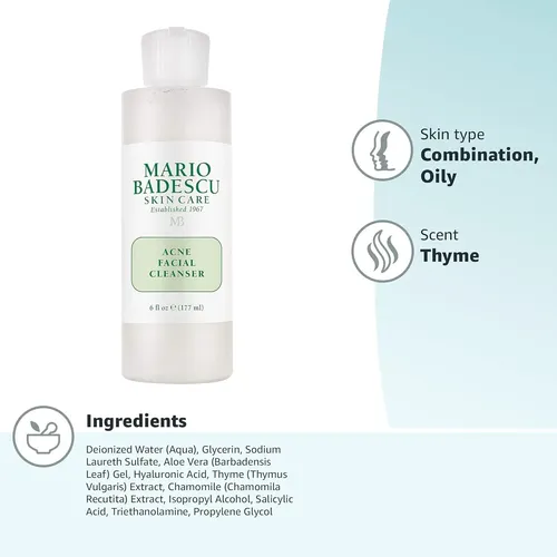 Mario Badescu Espuma Facial Con Acido Glicolico 177 Ml - Imagen 3