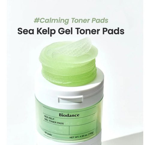 Biodance Sea Kelp Gel Tonico Pads Piel - 60pads, Piel Fresca - Imagen 2