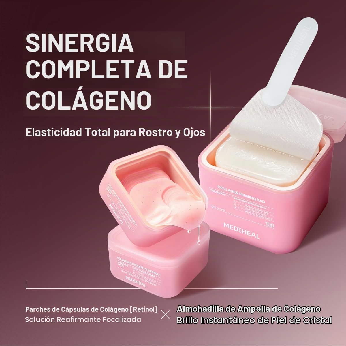 Medible Collagen Capsule Patch retinol ex - 60und - Imagen 3