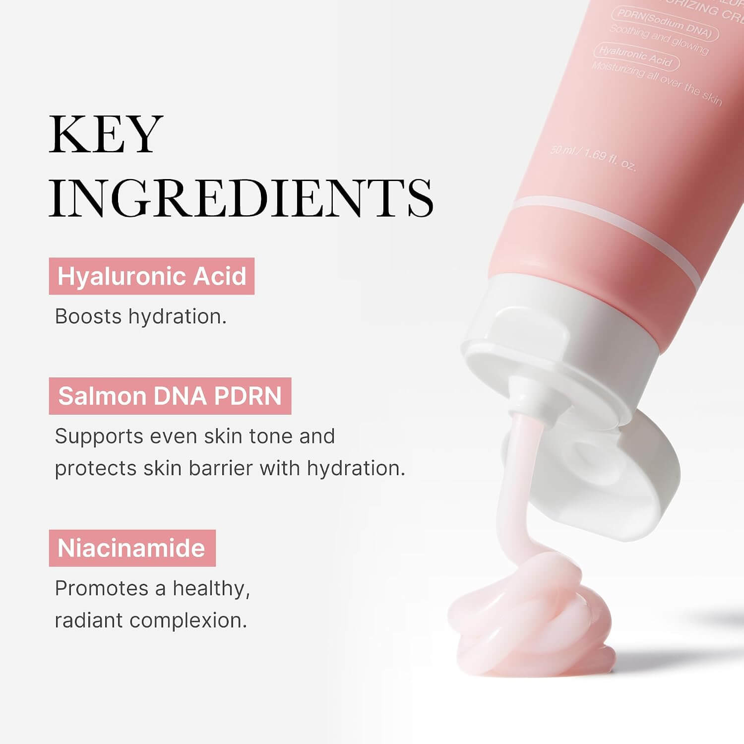 Medicube Pdrn pink hyaluronic moisturizing cream - 50ml - Imagen 2