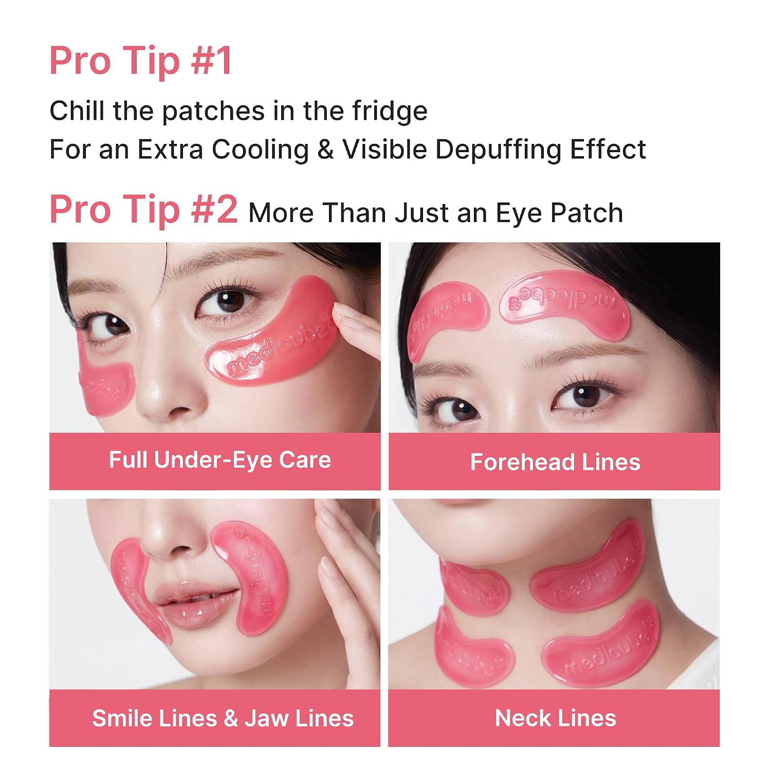 Medicube Jelly Eye Mask PDRN Pink Collagen - Parches - Imagen 2