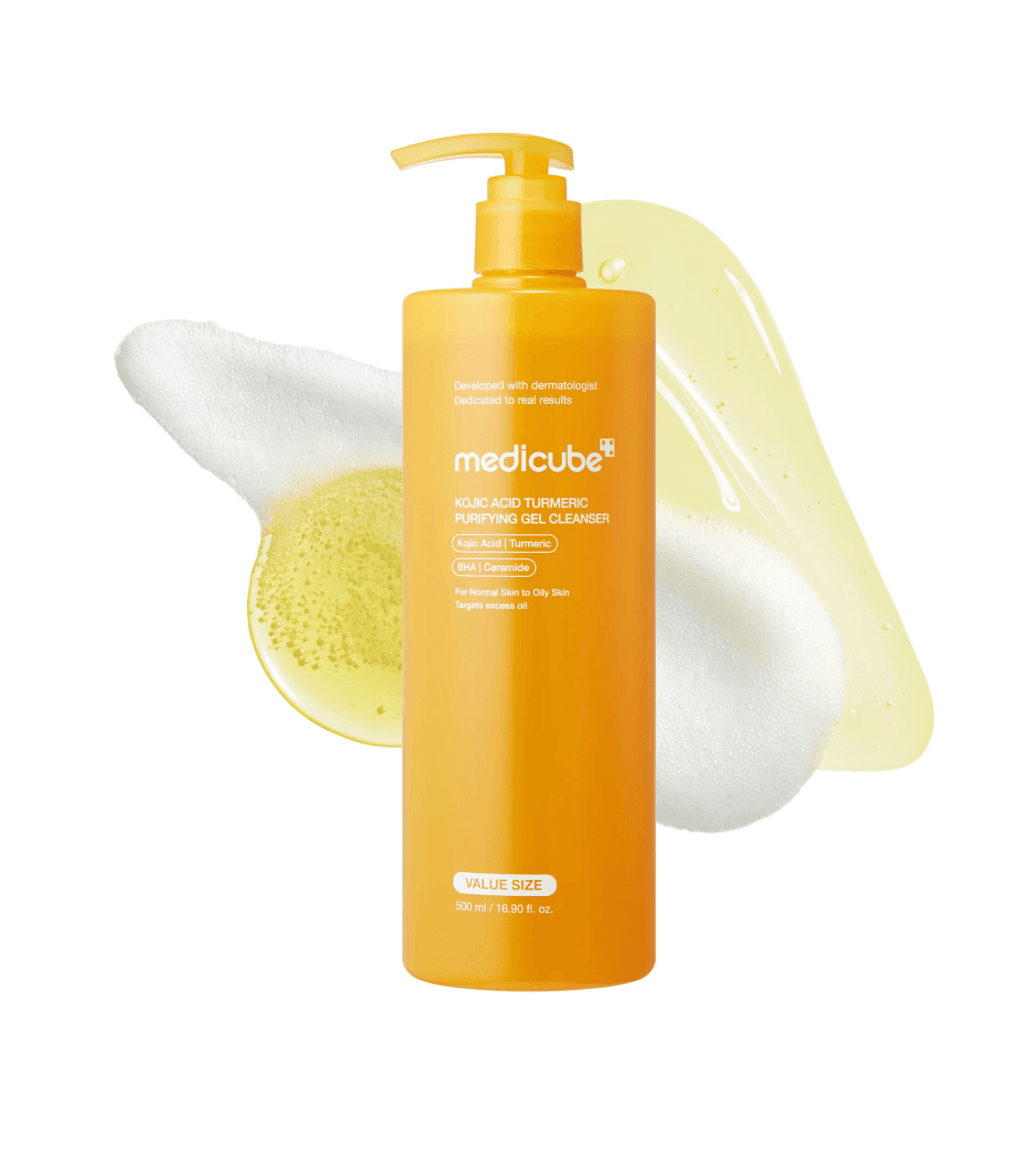 Medicube Kojic Acid turmeric purifying gel cleanser