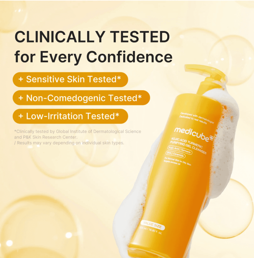 Medicube Kojic Acid turmeric purifying gel cleanser - Imagen 4